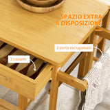 immagine-6-easycomfort-easycomfort-carrello-da-cucina-con-tavolino-pieghevole-e-2-sgabelli-ruote-e-cassetti-in-legno-di-bambu