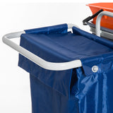 easycomfort easycomfort carrello per pulizie professionale multiuso con 4 secchi rotelle borsa di tela 118 73 103cm ean 8055776915579