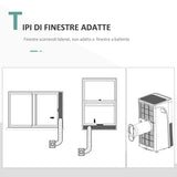 easycomfort easycomfort condizionatore portatile deumidificatore con telecomando timer 24h e 2 velocita 1122w classe energetica a 10000btu 35 5x34x70cm bianco