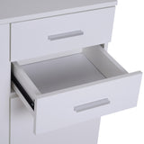 easycomfort easycomfort credenza soggiorno con 3 armadietti e 2 cassetti madia soggiorno moderna salvaspazio con ripiano regolabile in legno 106x35x76 cm bianco ean 8054111847575