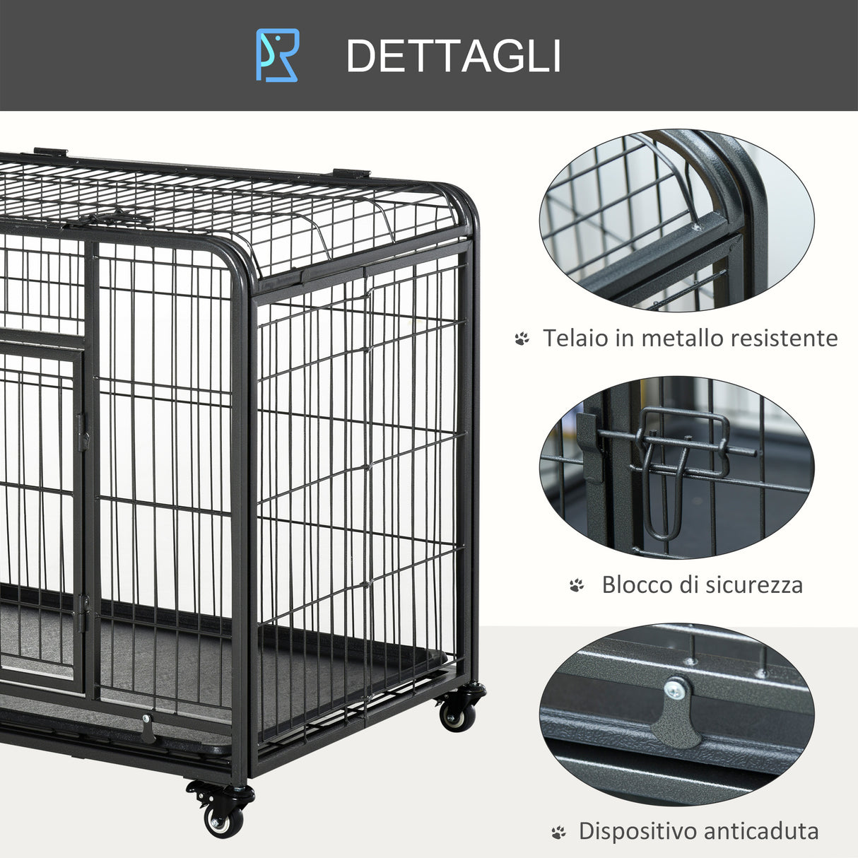 immagine-6-easycomfort-easycomfort-kennel-gabbia-per-cani-pieghevole-con-freno-e-fondo-rimovibile-grigio