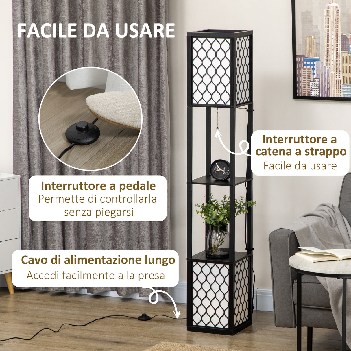 immagine-6-easycomfort-easycomfort-lampada-da-terra-a-colonna-in-mdf-e-plastica-con-2-ripiani-per-soggiorno-studio-e-camera-da-letto-26x26x156-cm