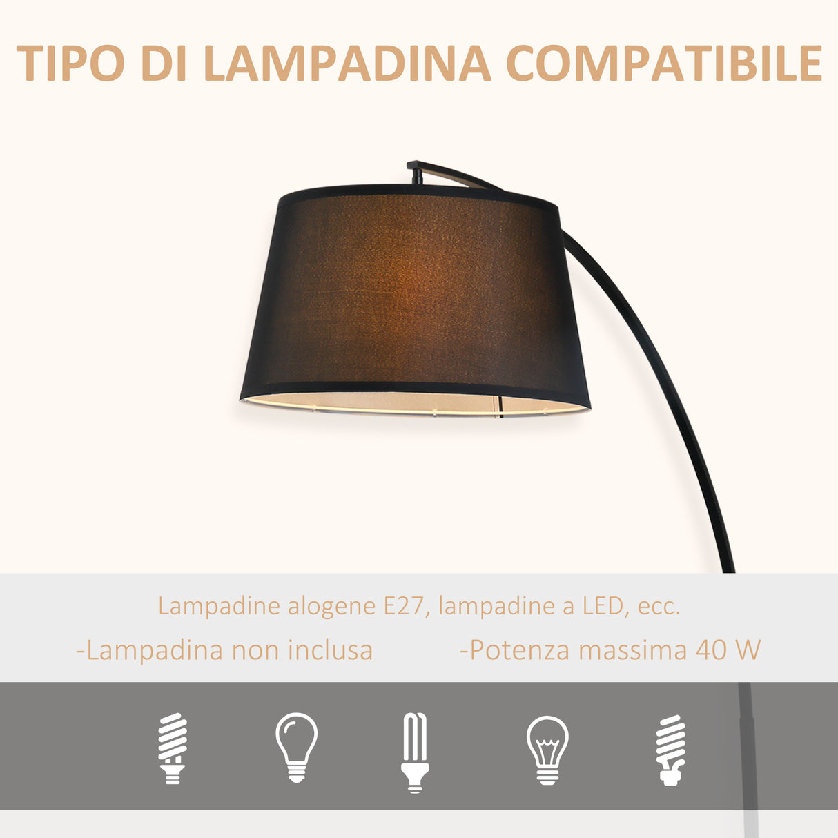 immagine-6-easycomfort-easycomfort-lampada-da-terra-ad-arco-con-paralume-in-tessuto-e-interruttore-a-pedale-47x105x190cm-nera-ean-8055776910383