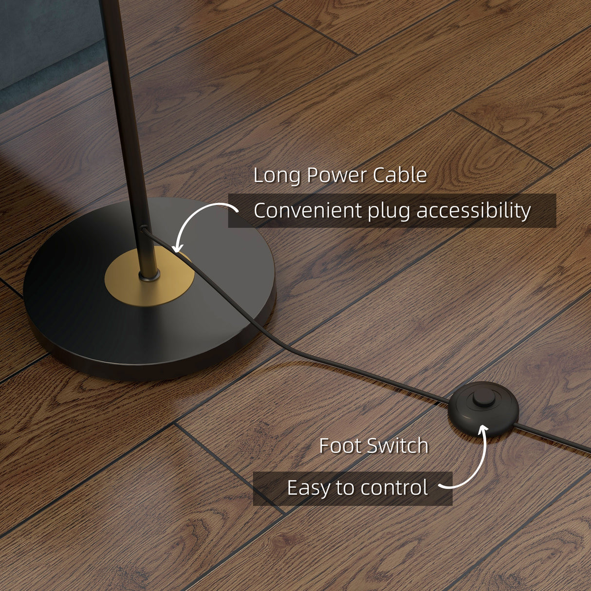 easycomfort easycomfort lampada da terra in metallo ad albero con 3 paralumi in vetro 36x162 cm nero e grigio