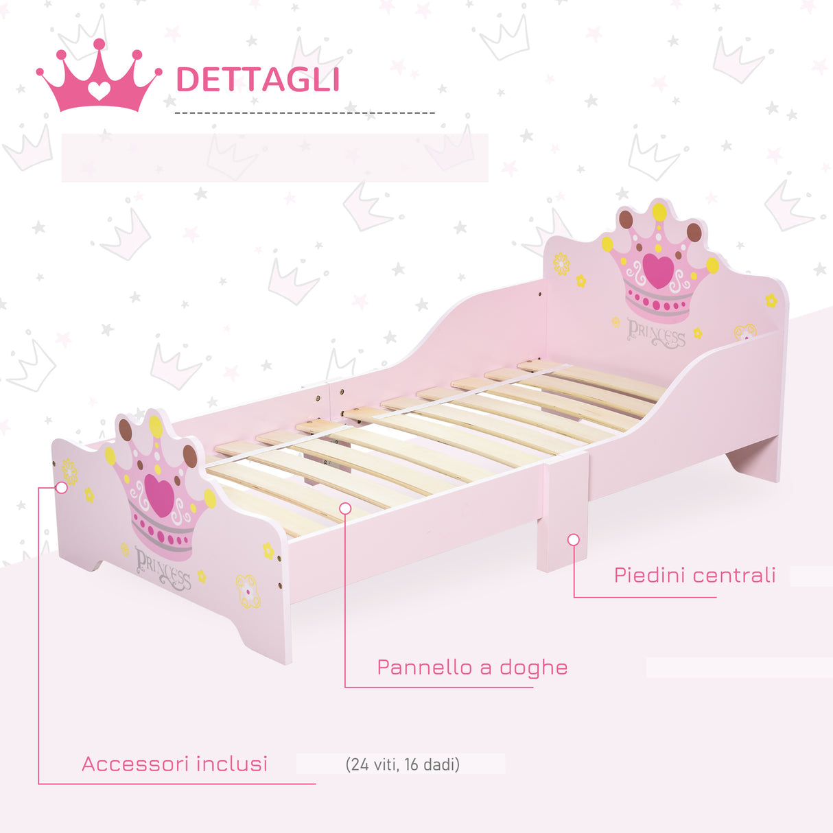 immagine-6-easycomfort-easycomfort-letto-per-bambini-con-bordi-rialzati-e-6-gambe-in-legno-per-cameretta-lettino-per-bimbi-da-3-6-anni-143x73x60cm-rosa