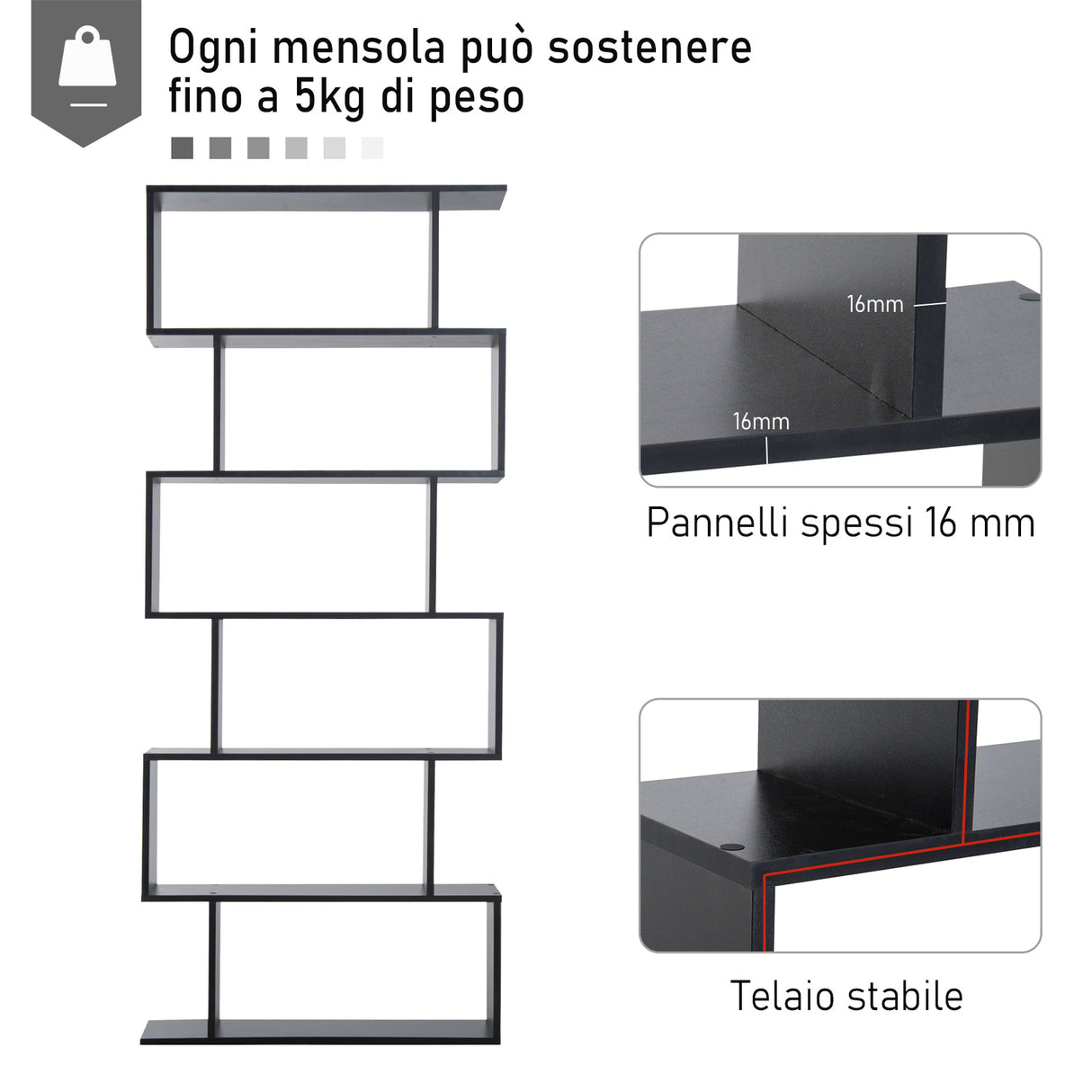 immagine-6-easycomfort-easycomfort-libreria-legno-design-moderno-con-6-ripiani-80-23-192cm-nero-ean-8054111849937