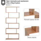 immagine-6-easycomfort-easycomfort-libreria-legno-design-moderno-con-6-ripiani-legno-naturale-80-23-192cm-ean-8054111844147