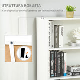 immagine-6-easycomfort-easycomfort-libreria-moderna-4-ripiani-con-armadietto-a-2-ante-in-legno-59x29x180cm-bianca