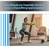 easycomfort easycomfort manubri pesi set manubri palestra da 10kg con valigetta 4 paia di manubri colorati 2x0 5kg 2x1kg 2x1 5kg 2x2kg ean 8054111840958