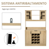 immagine-6-easycomfort-easycomfort-mobile-credenza-alta-da-cucina-con-cassetto-4-armadietti-mensole-e-portabottiglie-in-legno-rovere