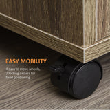 easycomfort easycomfort mobile cucina multiuso con 4 ruote armadietto e ripiano per microonde 60 4x40 3x97cm grigio