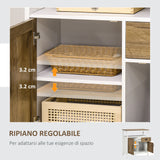 immagine-6-easycomfort-easycomfort-mobile-cucina-stile-rustico-con-armadietti-e-cassetto-76-6x-35x-81-5cm-bianco-e-marrone