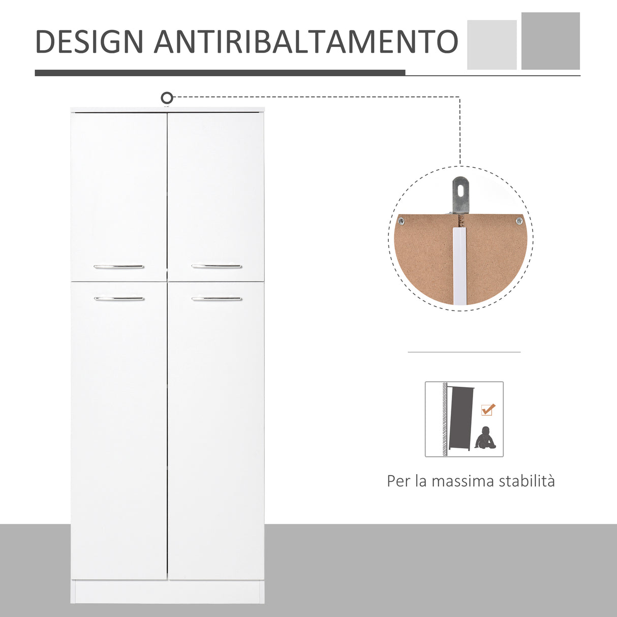 immagine-6-easycomfort-easycomfort-mobile-dispensa-multiuso-con-2-armadietti-e-mensole-regolabili-legno-truciolare-59x31x155cm-bianco