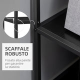 immagine-6-easycomfort-easycomfort-mobile-libreria-a-7-livelli-in-truciolato-e-acciaio-per-soggiorno-camera-da-letto-e-ufficio-83x34x180-cm-nero