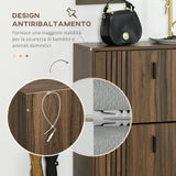 easycomfort easycomfort mobile scarpiera a 3 livelli con ripiani regolabili per 18 paia max in truciolato 63x24x117 cm