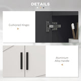 easycomfort easycomfort mobile sottolavabo bagno per piedistallo con armadietto 2 ante 60x30x60cm grigio