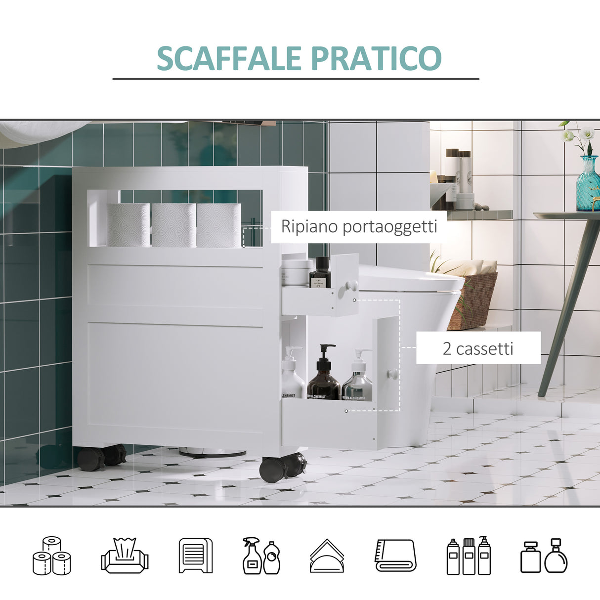 immagine-6-easycomfort-easycomfort-mobiletto-da-bagno-2-cassetti-salvaspazio-con-4-ruote-legno-16x52x71-5cm-bianco-ean-8054111844499