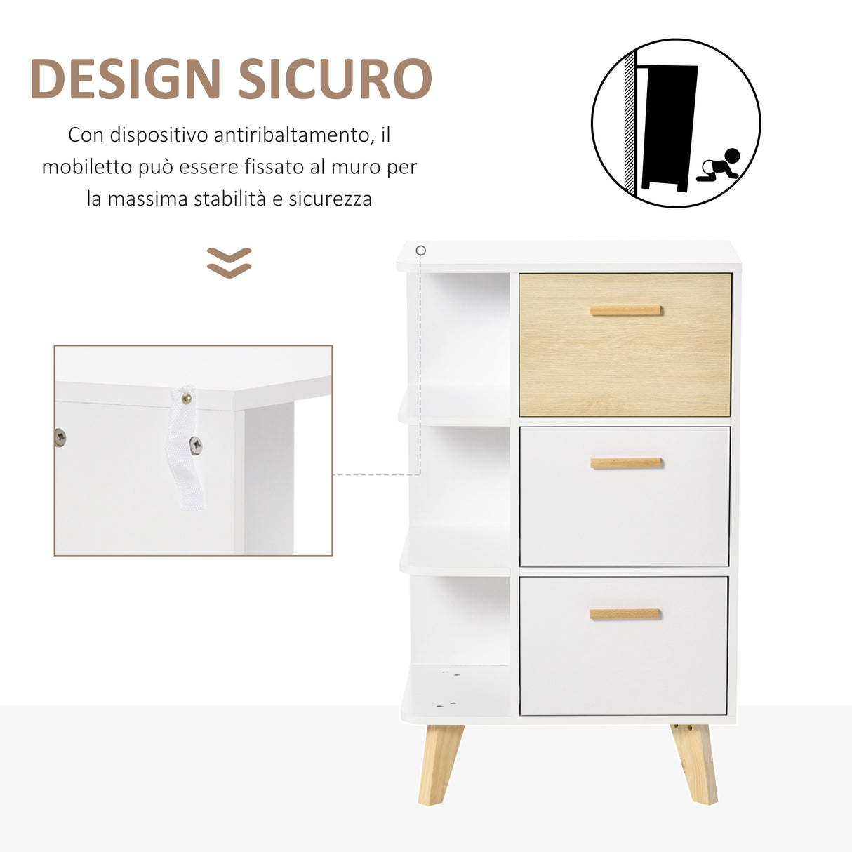 immagine-6-easycomfort-easycomfort-mobiletto-multiuso-con-3-ripiani-aperti-e-cassetti-mobile-per-soggiorno-cucina-ufficio-in-legno-bianco-60x40x100cm