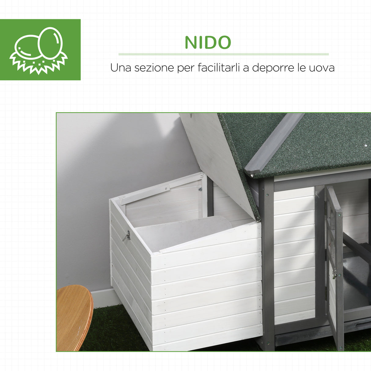 immagine-6-easycomfort-easycomfort-pollaio-da-giardino-prefabbricato-in-legno-196x76x97cm-bianco-e-grigio