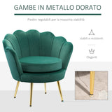 easycomfort easycomfort poltrona a conchiglia poltroncina vintage poltroncina da camera e salotto design elegante con schienale alto 76x67x74cm verde scuro