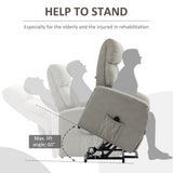 easycomfort easycomfort poltrona alzapersona reclinabile 150 max con telecomando e poggiapiedi 75x93x110 cm grigio