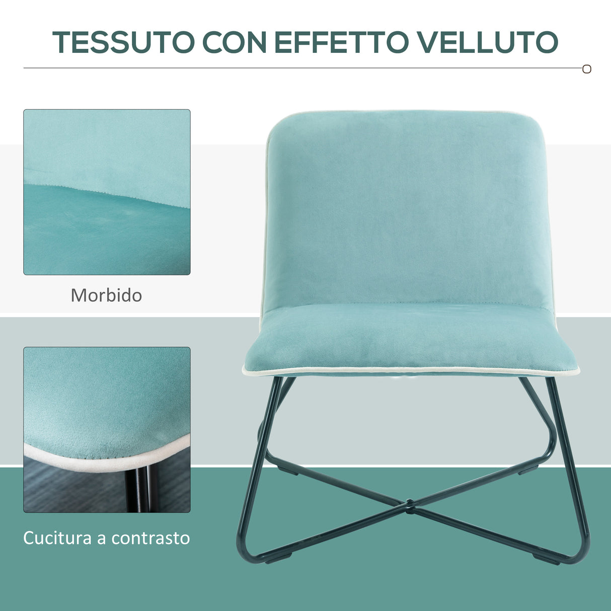 immagine-6-easycomfort-easycomfort-poltrona-in-velluto-stile-nordico-senza-braccioli-con-base-in-metallo-incrociata-55x69x68cm-verde