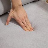 easycomfort easycomfort poltrona moderna con rivestimento vellutato e struttura in legno 68x75x78cm grigio