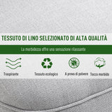 easycomfort easycomfort poltrona per salotto imbottita con cuscino e piedini antiscivolo poltrona darredo in tessuto effetto lino e legno 52 5x69x77 cm grigio ean 8054144134956