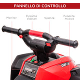 easycomfort easycomfort quad elettrico per bambini 12v 2 velocita ruote larghe con sospensioni e fari led eta 3 5 anni rosso