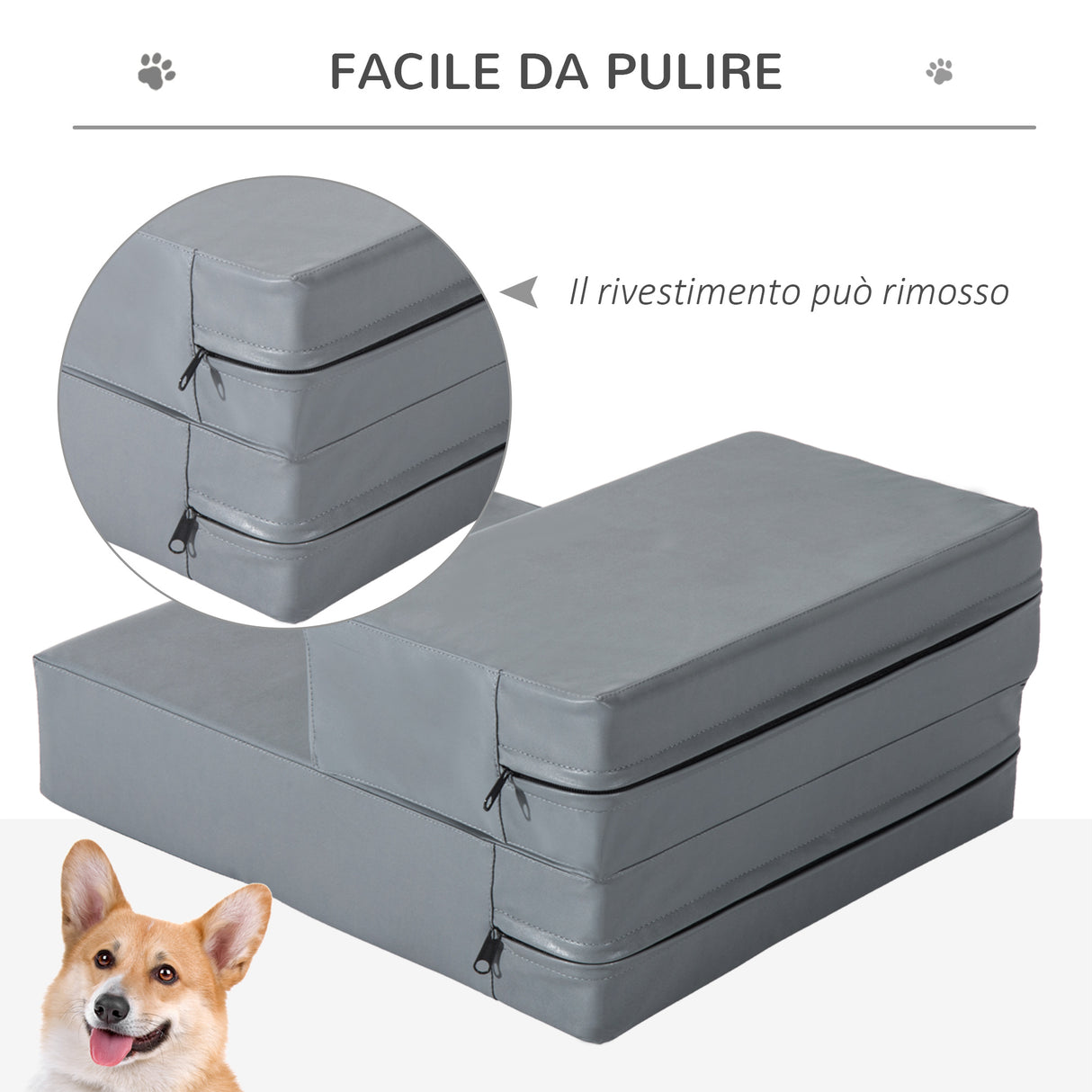 immagine-6-easycomfort-easycomfort-scaletta-per-cani-materassino-2-in-1-in-pu-e-gommapiuma-45x39x20cm-grigio