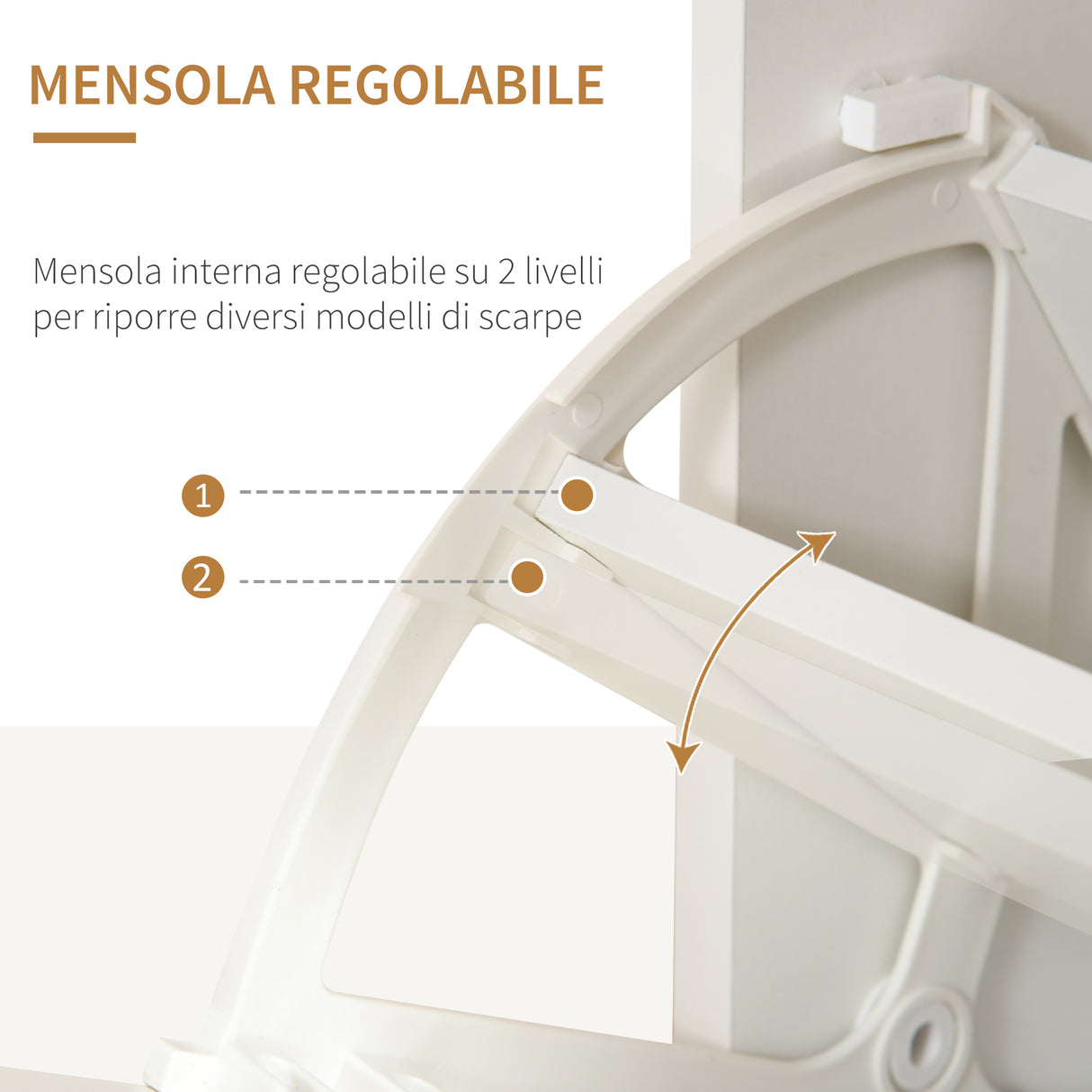 easycomfort easycomfort scarpiera moderna con 2 cassetti per 16 scarpe scarpiera a ribalta con mensola regolabile e ripiano in vetro 89x23x96cm bianco lucido