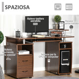 immagine-6-easycomfort-easycomfort-scrivania-per-computer-moderna-porta-pc-in-legno-con-cassetti-scrivania-salvaspazio-con-libreria-mensola-estraibile-e-porta-tastiera-120x55x85cm-marrone-ean-8054144132327