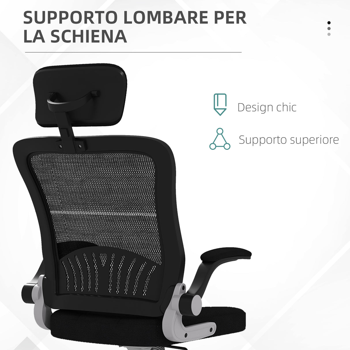 immagine-6-easycomfort-easycomfort-sedia-da-ufficio-con-poggiatesta-e-altezza-regolabili-tessuto-a-rete-e-braccioli-ribaltabili-nero