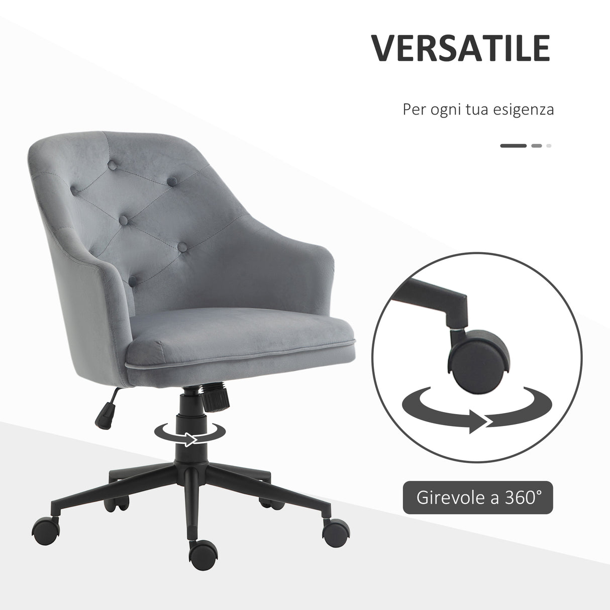 immagine-6-easycomfort-easycomfort-sedia-da-ufficio-girevole-ergonomica-con-ruote-e-altezza-regolabile-rivestimento-in-velluto-63x64x88-96cm-grigio