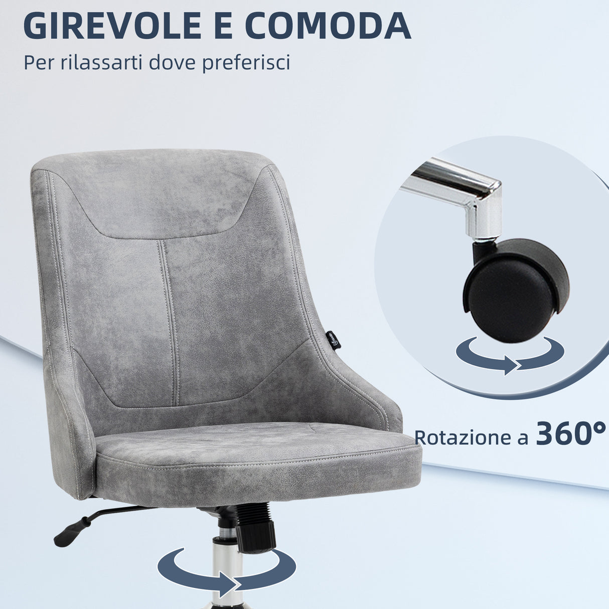 immagine-6-easycomfort-easycomfort-sedia-da-ufficio-regolabile-in-altezza-con-funzione-girevole-e-inclinabile-a-360-56x63x85-95-cm-grigio