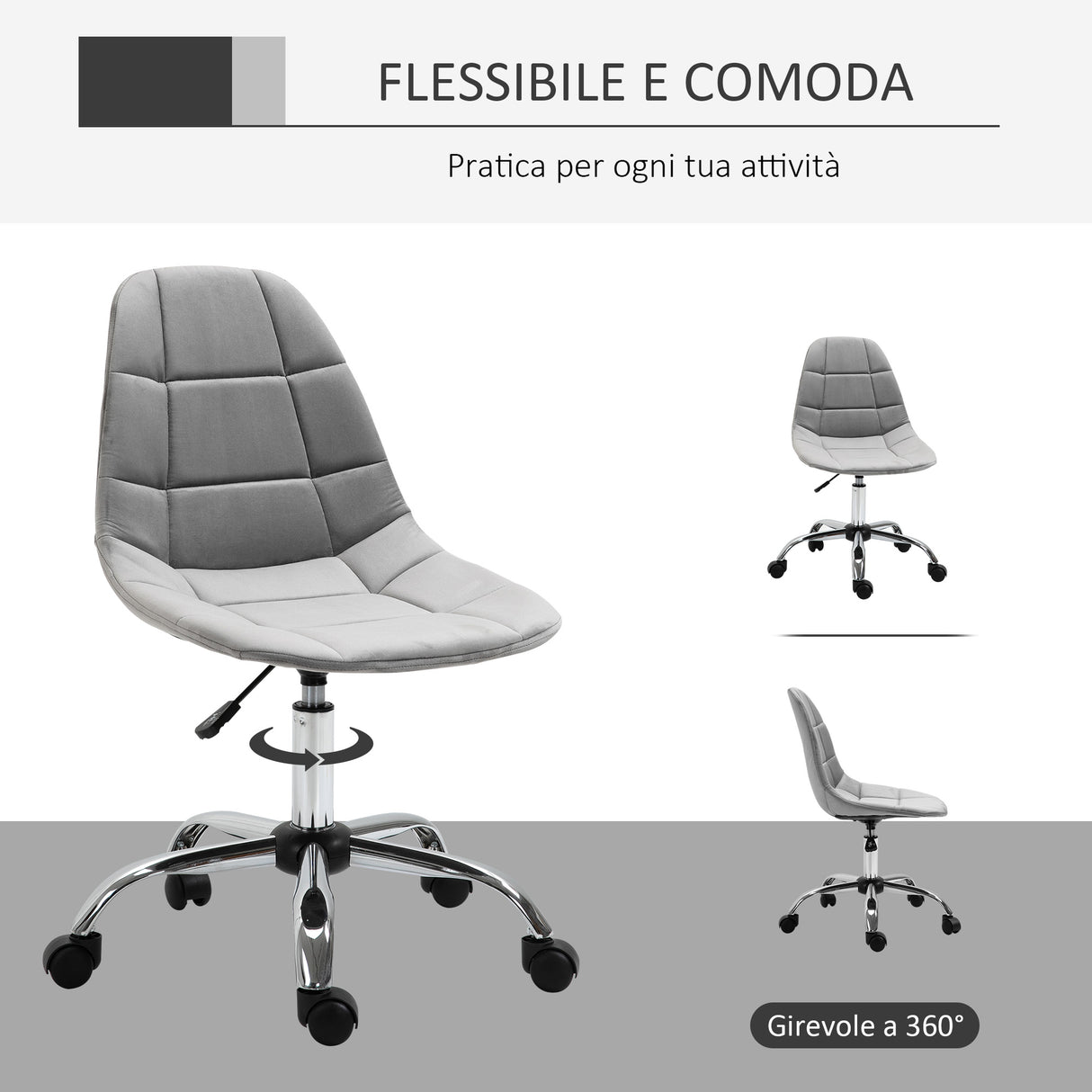 immagine-6-easycomfort-easycomfort-sedia-girevole-design-ergonomico-e-regolabile-senza-braccioli-grigio-59x59x81-91cm-ean-8054144136615