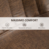 easycomfort easycomfort set 2 sgabelli da bar con schienale poggiapiedi e altezza regolabile stile industriale marrone ean 8054144137940