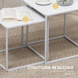 immagine-6-easycomfort-easycomfort-set-2-tavolini-da-caffe-impilabili-quadrati-in-acciaio-bianco