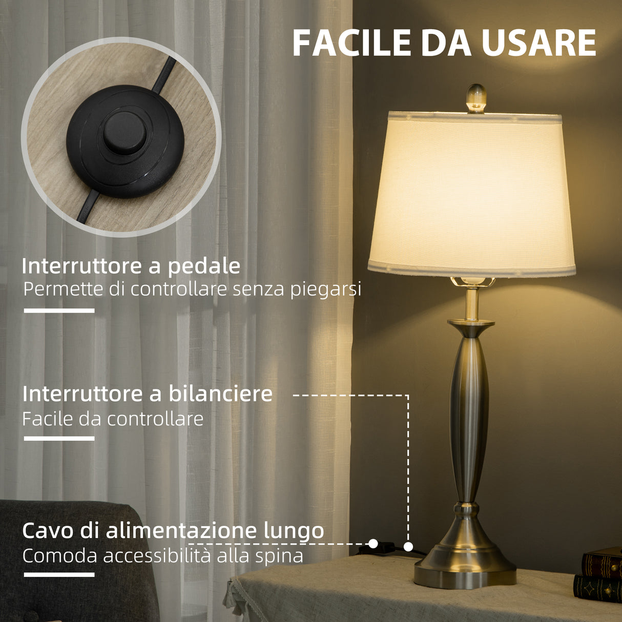 immagine-6-easycomfort-easycomfort-set-con-lampada-da-terra-e-lampada-da-tavolo-in-acciaio-e-tessuto-bianco-e-argento