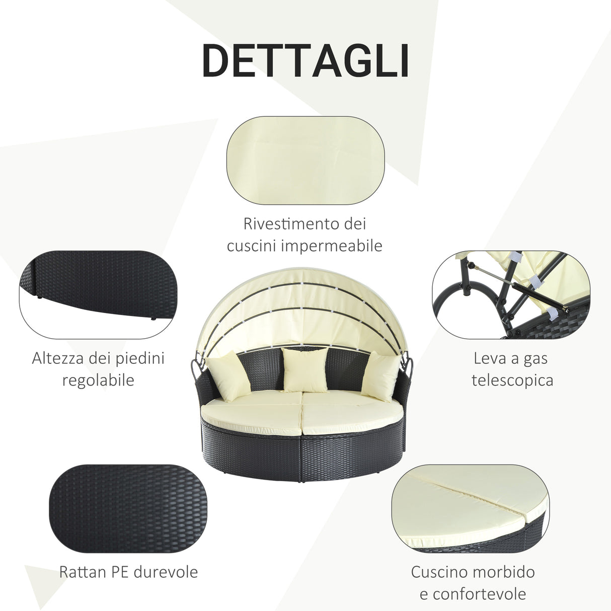 immagine-6-easycomfort-easycomfort-set-di-mobili-da-giardino-in-rattan-tenda-parasole-1-lettino-1-poggiapiedi-3-cuscini-quadrati-e-4-cuscini-poliestere-180gm-crema-nero-max180kg-171x180x78cm