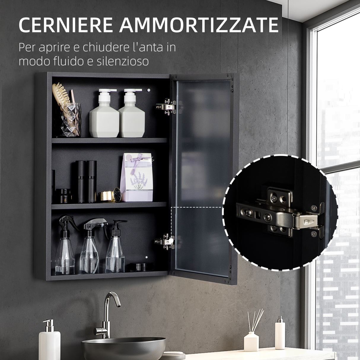 immagine-6-easycomfort-easycomfort-specchiera-bagno-in-acciaio-con-armadietto-a-3-ripiani-e-chiusura-ammortizzata-40x12x60-cm-nero