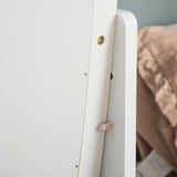 easycomfort easycomfort specchio da terra ovale a figura intera con inclinazione regolabile 47 5x45 5x154 5cm bianco