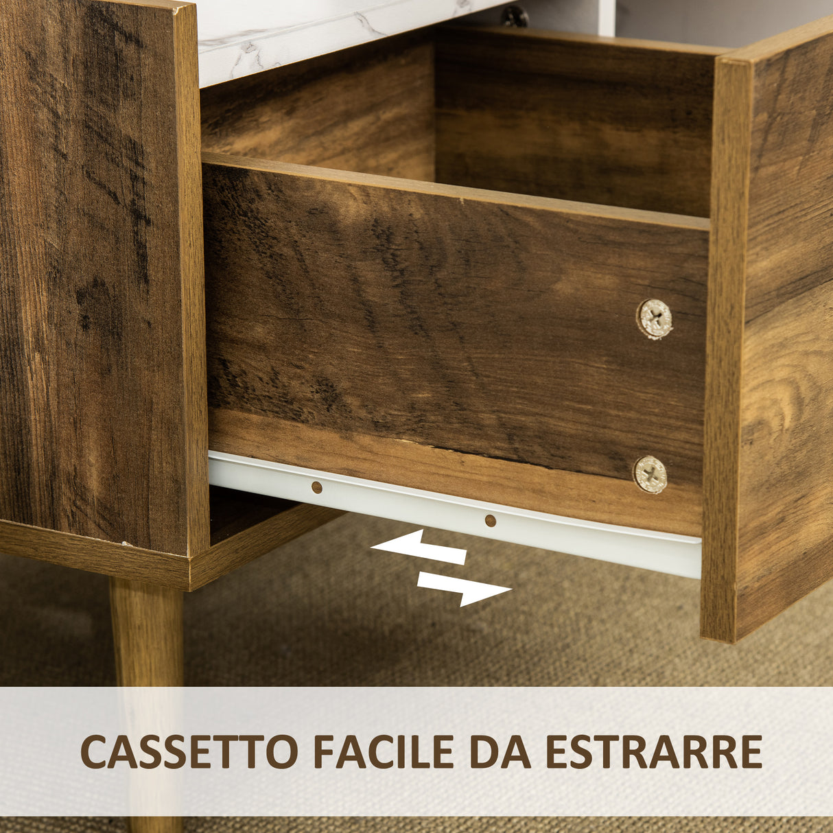 immagine-6-easycomfort-easycomfort-tavolino-da-caffe-rettangolare-con-cassetto-e-ripiano-80x45x40-5cm-marrone-e-bianco