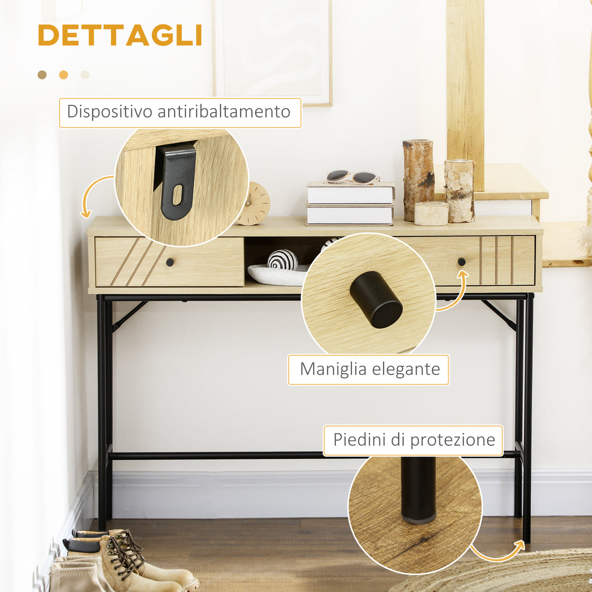 immagine-6-easycomfort-easycomfort-tavolo-consolle-in-legno-e-metallo-stile-industriale-con-2-cassetti-110x29-5x78cm-naturale