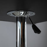 easycomfort easycomfort tavolo quadrato regolabile in altezza metallo e mdf tavolino da bar cucina soggiorno nero 60x60x69 93cm ean 8054144131962