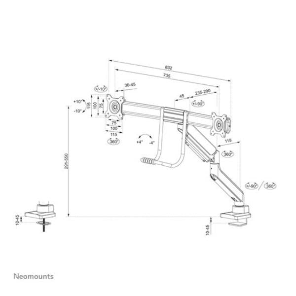 immagine-6-neomounts-by-newstar-supporto-scrivania-ds75-450wh2-ean-8717371449490