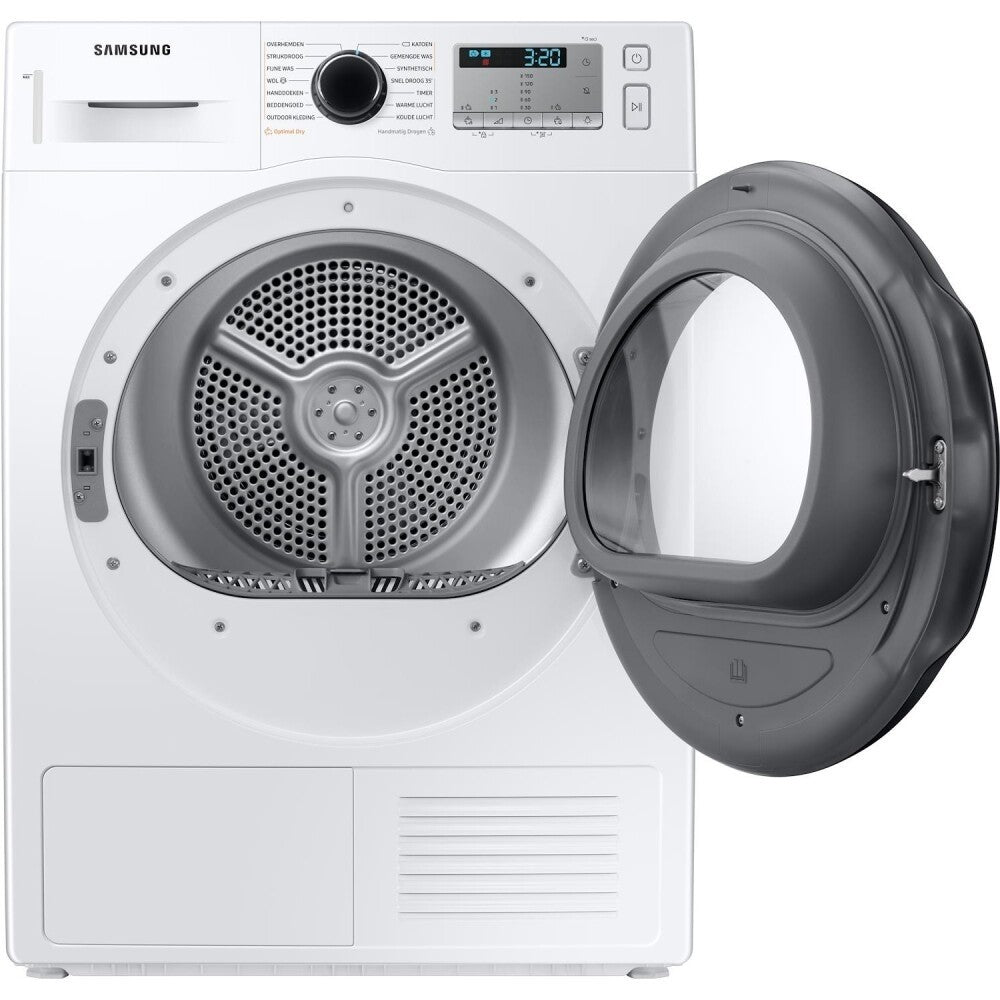 samsung asciugatrice a pompa di calore samsung 8 kg crystal ecodry dv80ta220ah classe a a85xl60xp60 motore digital inverter porta reversibile ean 8806092177529