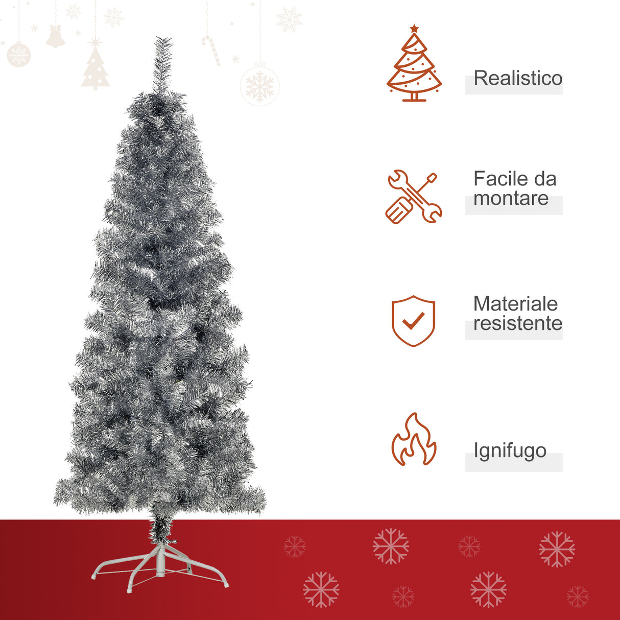 immagine-7-easycomfort-easycomfort-albero-di-natale-artificiale-alto-150cm-con-408-rami-albero-di-natale-slim-con-base-rimovibile-in-pet-e-acciaio-argento