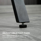 easycomfort easycomfort bancone bar tavolo alto stile industriale effetto marmo legno e acciaio 120x60x102 cm nero