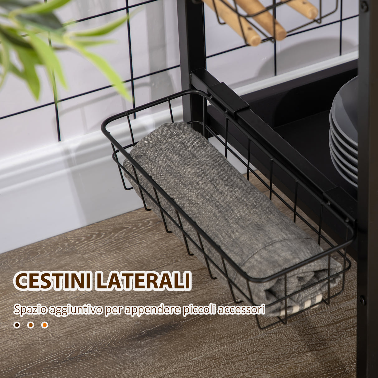 immagine-7-easycomfort-easycomfort-carrello-da-cucina-a-3-livelli-con-2-ruote-cesto-estraibile-e-vassoio-75x43-5x91-cm-color-legno-e-nero